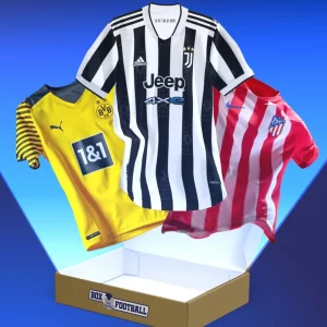 Box maillot mystère football
