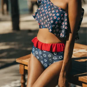 BAS DEUX PIÈCES JOSEFINA White Heart - Red