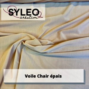 Tissu voile résille chair épais strech Valencia de Carvico