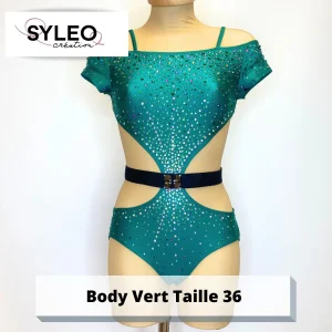 Tenue Pole dance / GR-body vert