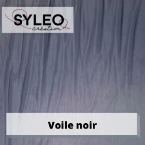 Tissu voile résille noir strech Alicante de Carvico