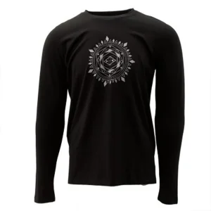 Tee-shirt Yoga homme coton bio certifié GOTS, manches longues - Mandala